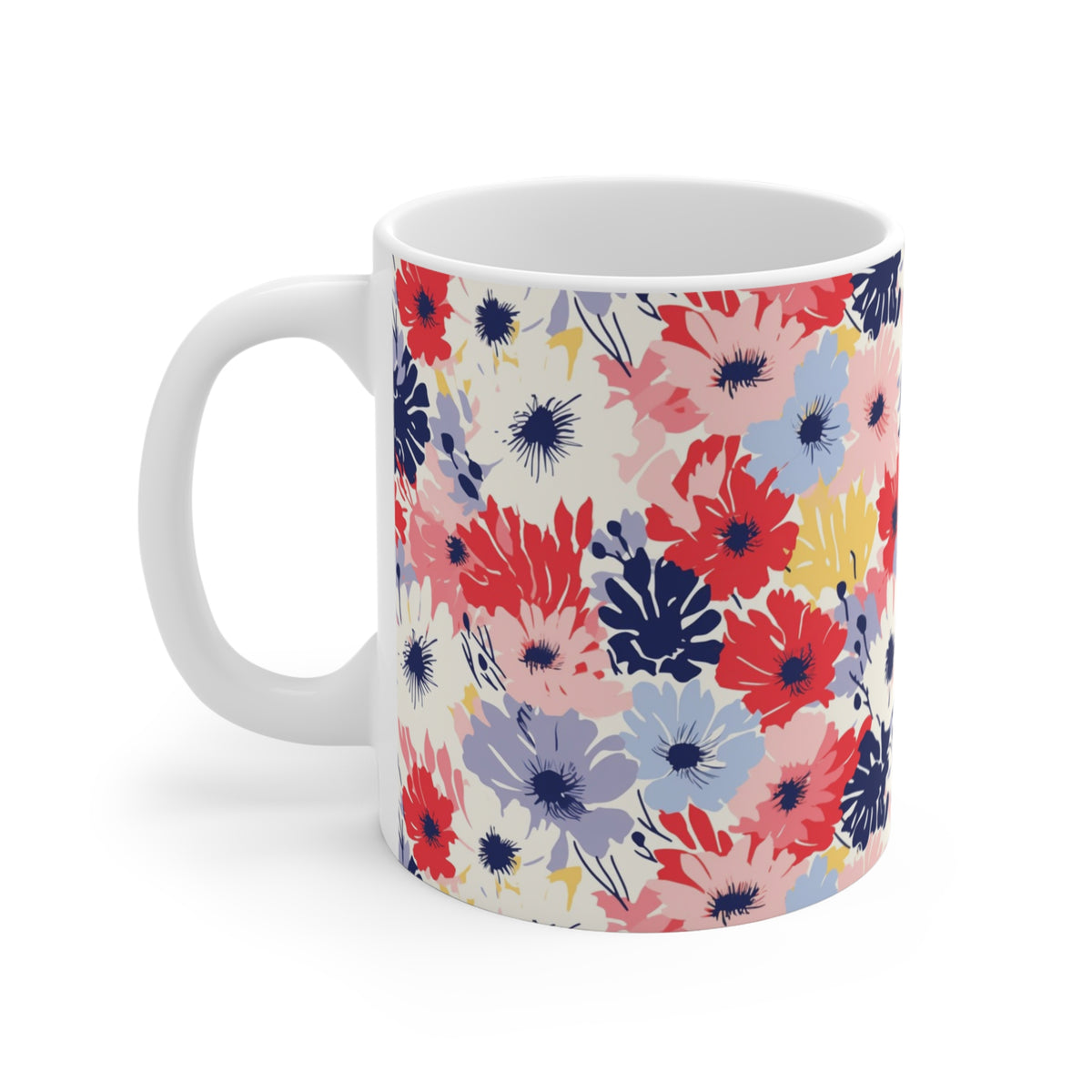 Various Watercolor Design All Over Coffee Mug – Unique Artistic Ceramic Coffee Cup 200