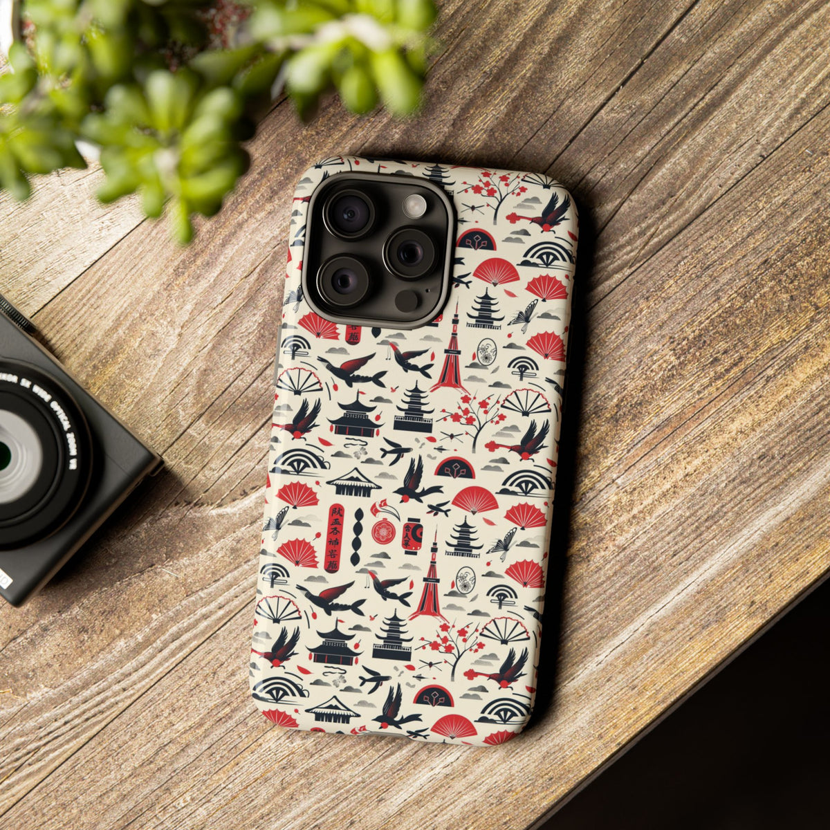 Japanese Pattern Phone Case – Elegant & Timeless Design for Your Phone 067