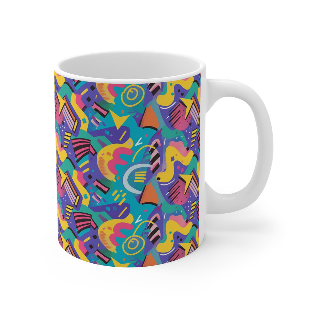 90s Retro Coffee Mug - Full Wrap Design 038