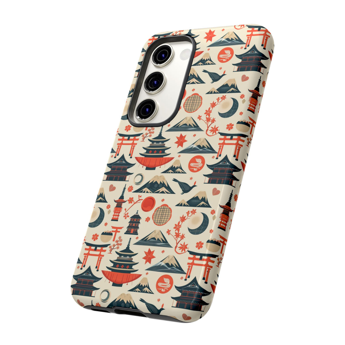 Japanese Pattern Phone Case – Elegant & Timeless Design for Your Phone 140