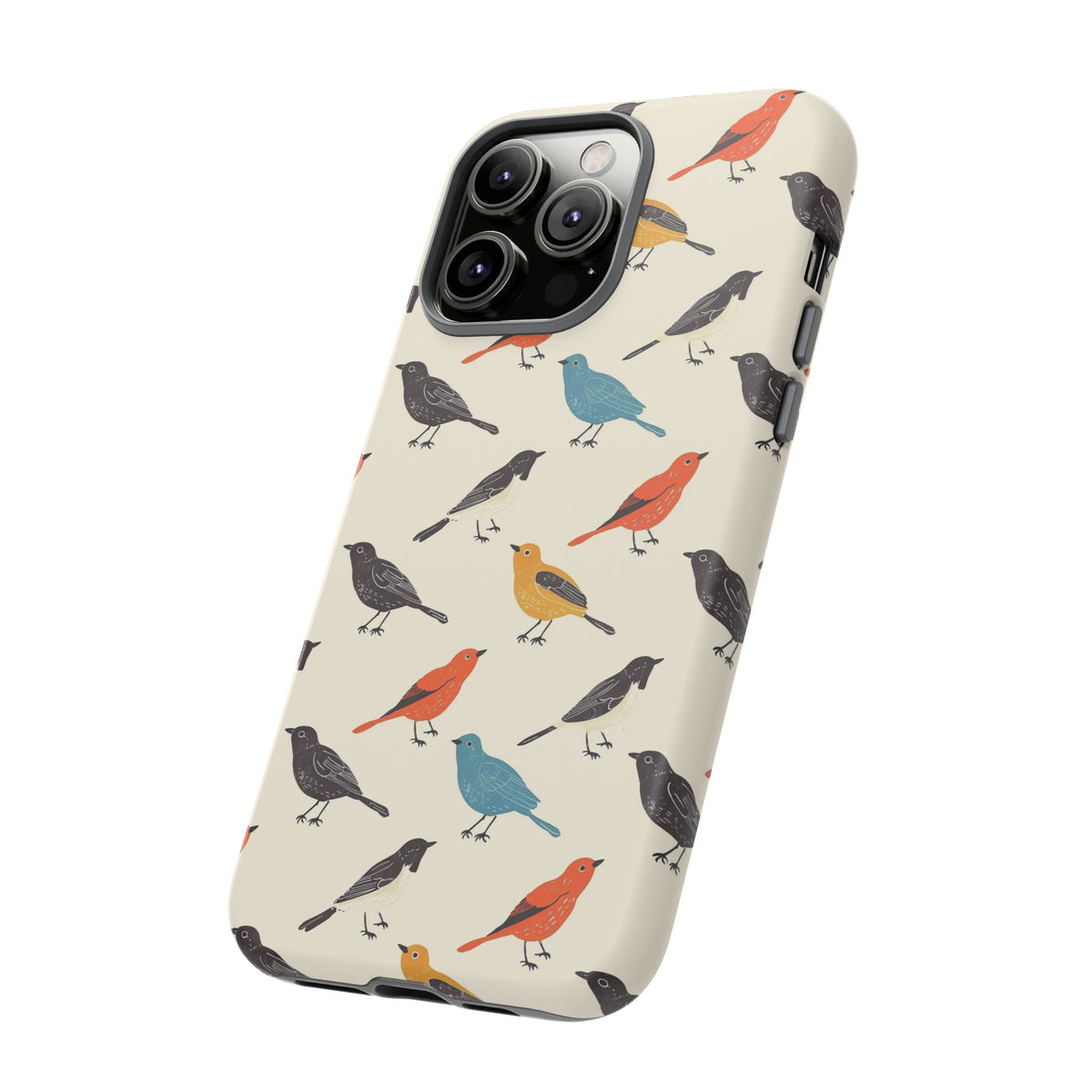 Birds Seamless Pattern Phone Case – Elegant and Timeless Avian Design 5