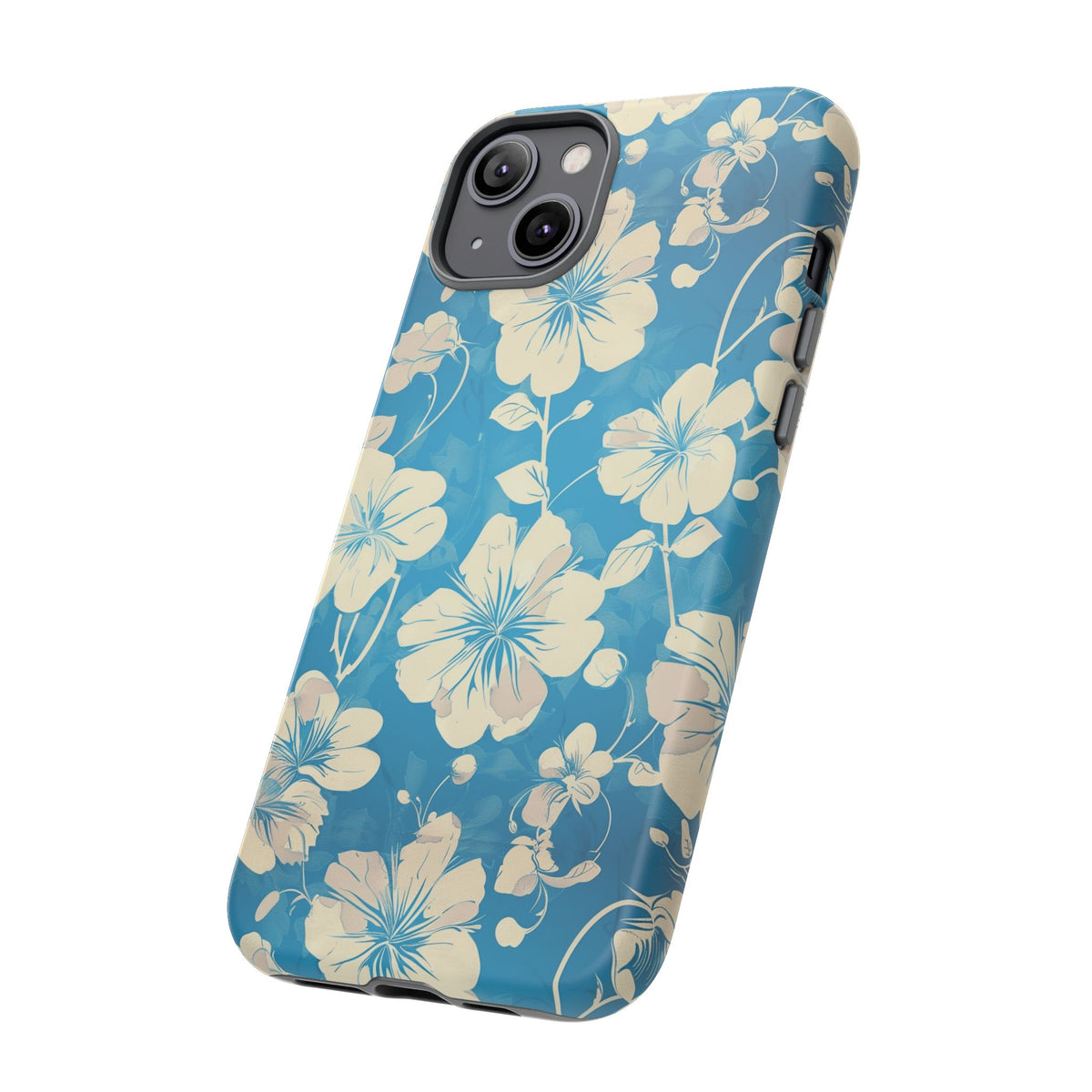 Blue Floral Seamless Pattern Phone Case