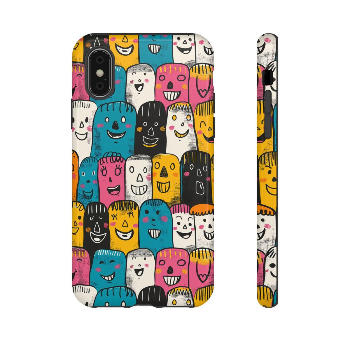 Happy Faces Phone Case – Joyful and Cheerful Design for a Bright Look 5