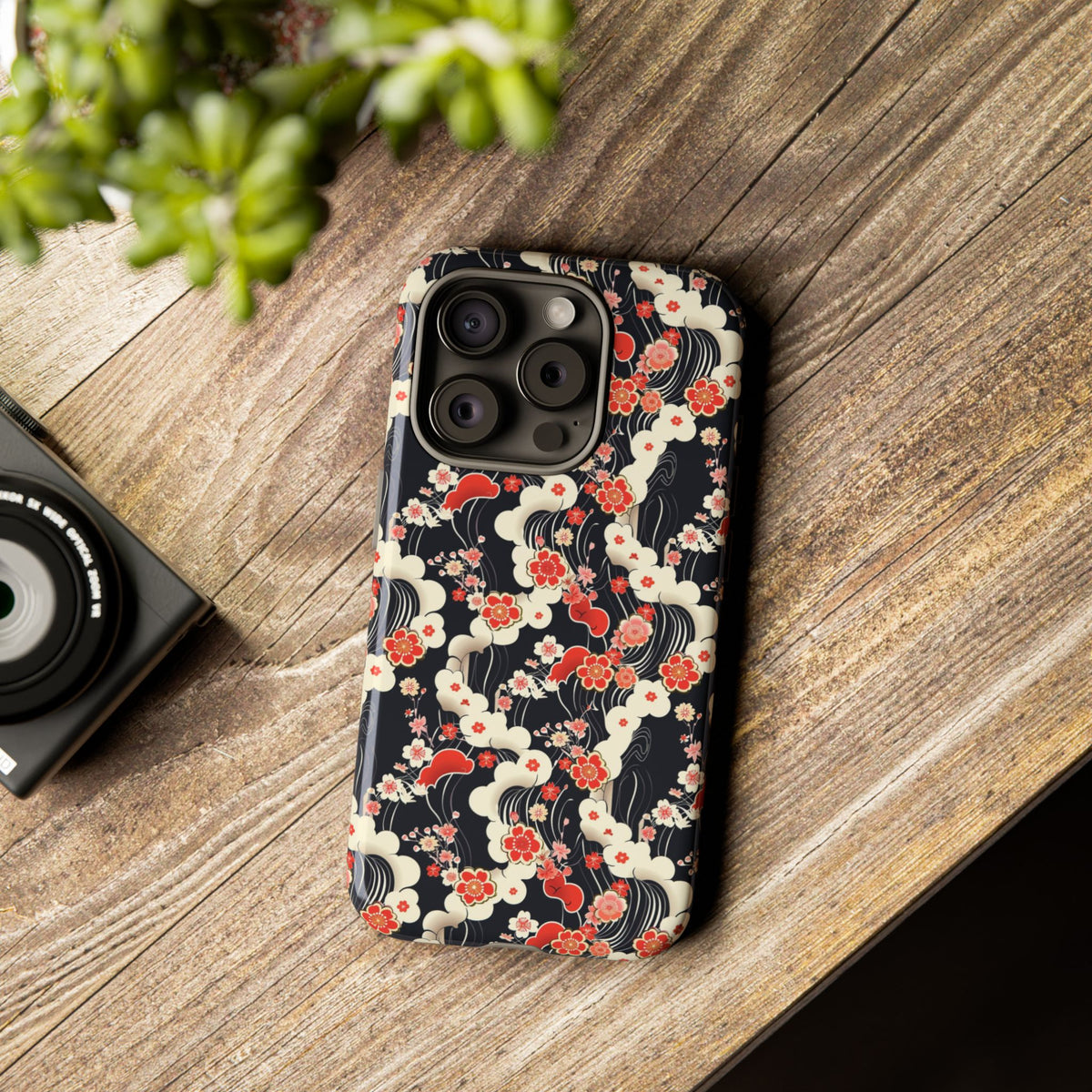 Japanese Pattern Phone Case – Elegant & Timeless Design for Your Phone 478