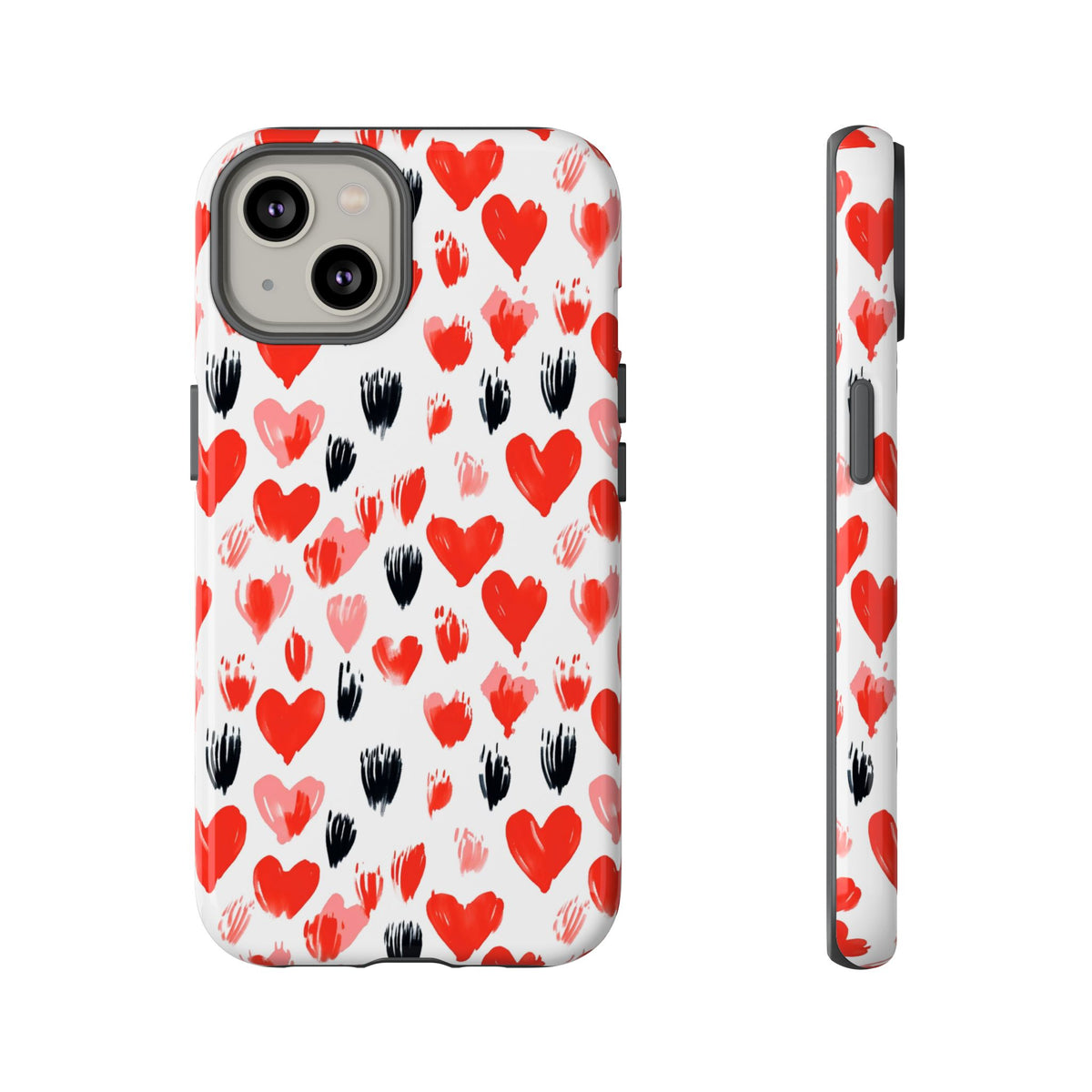 Heart Pattern Phone Case – Stylish & Loving Design for Your Device 366