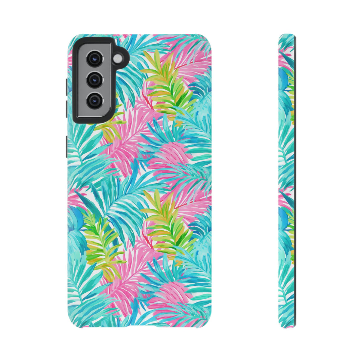 Vibrant Summer Leaves Phone Case – Colorful & Durable Summer Design