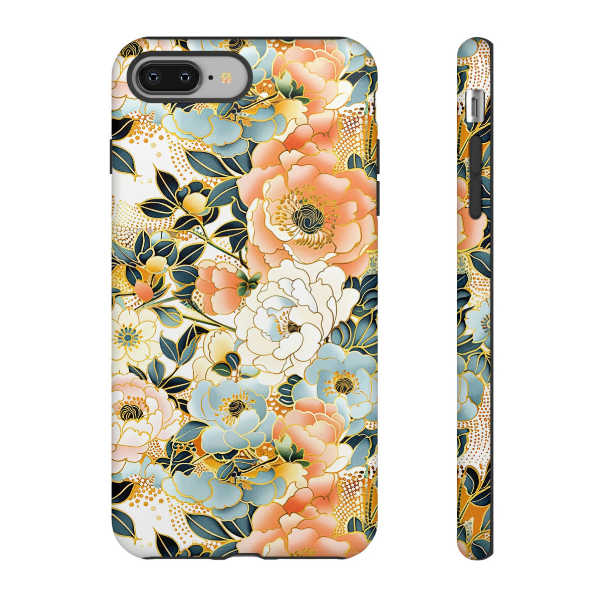 Japanese Blossom Asian Floral Design Phone Case – Elegant Floral Phone Cover 5