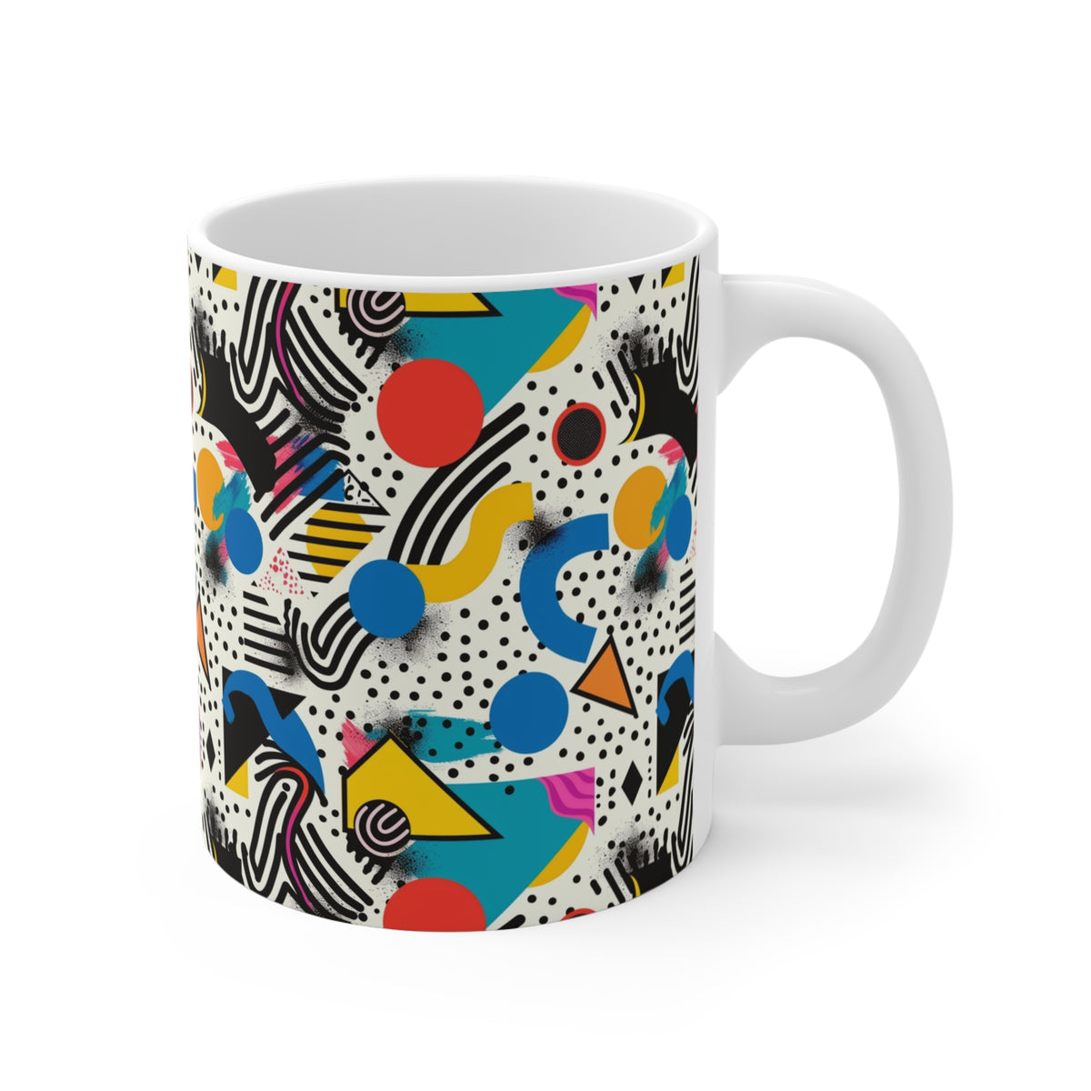 90s Retro Coffee Mug - Full Wrap Design 501