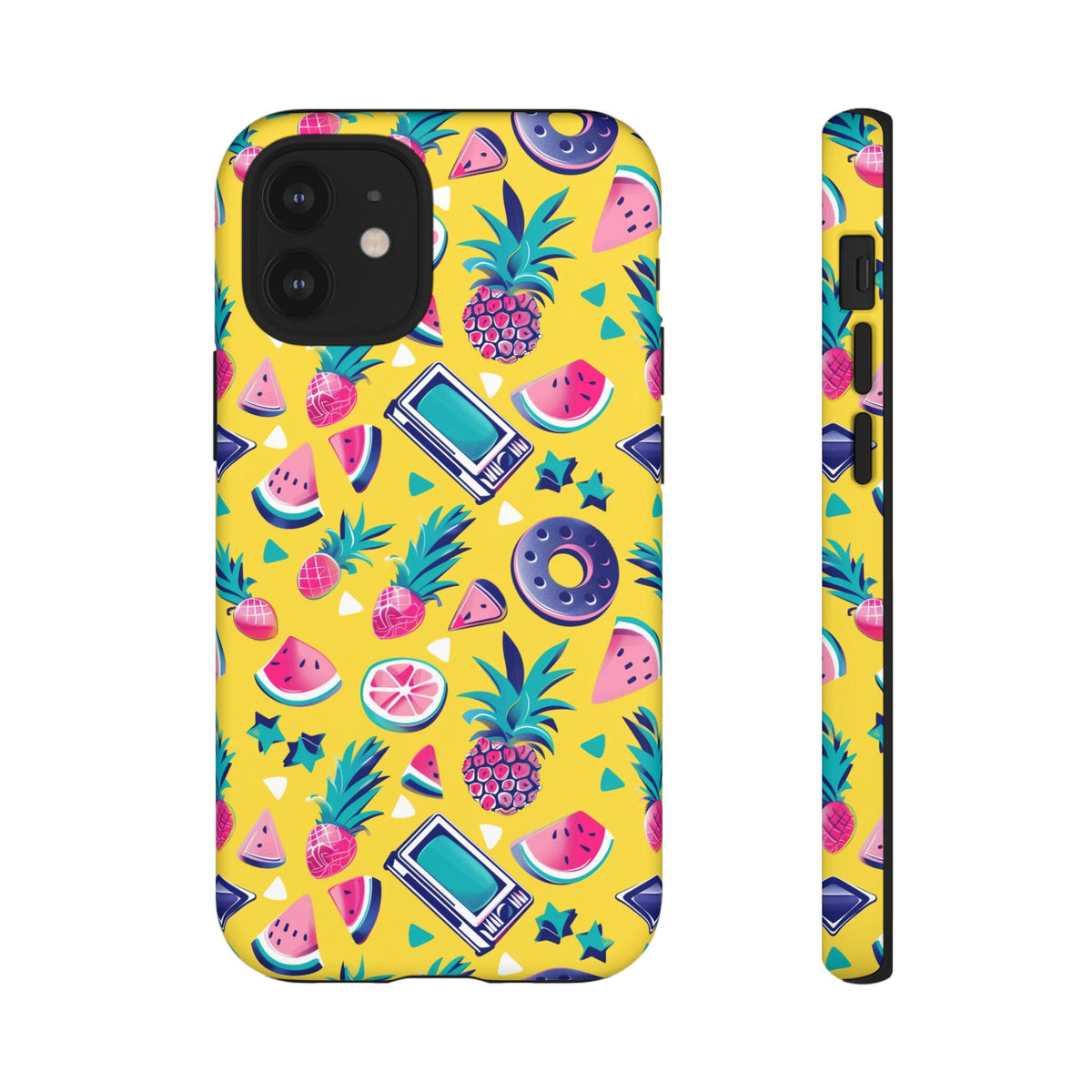 90s Themed Seamless Pattern Phone Case – Embrace Retro Style and Protection 255