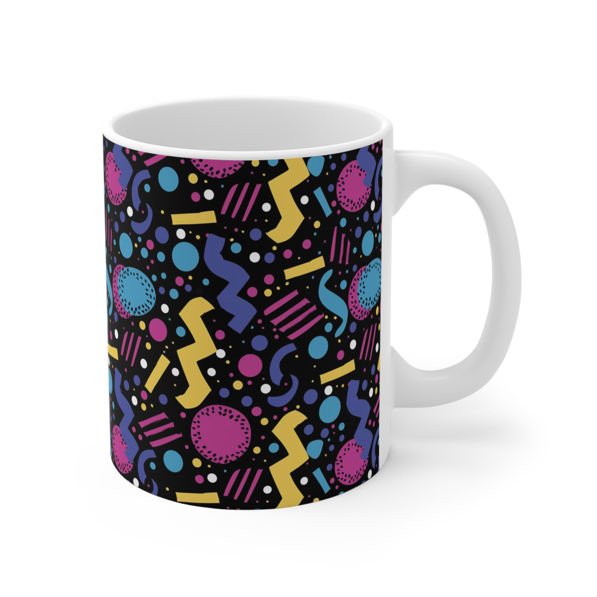 90s Retro Coffee Mug - Full Wrap Design 511