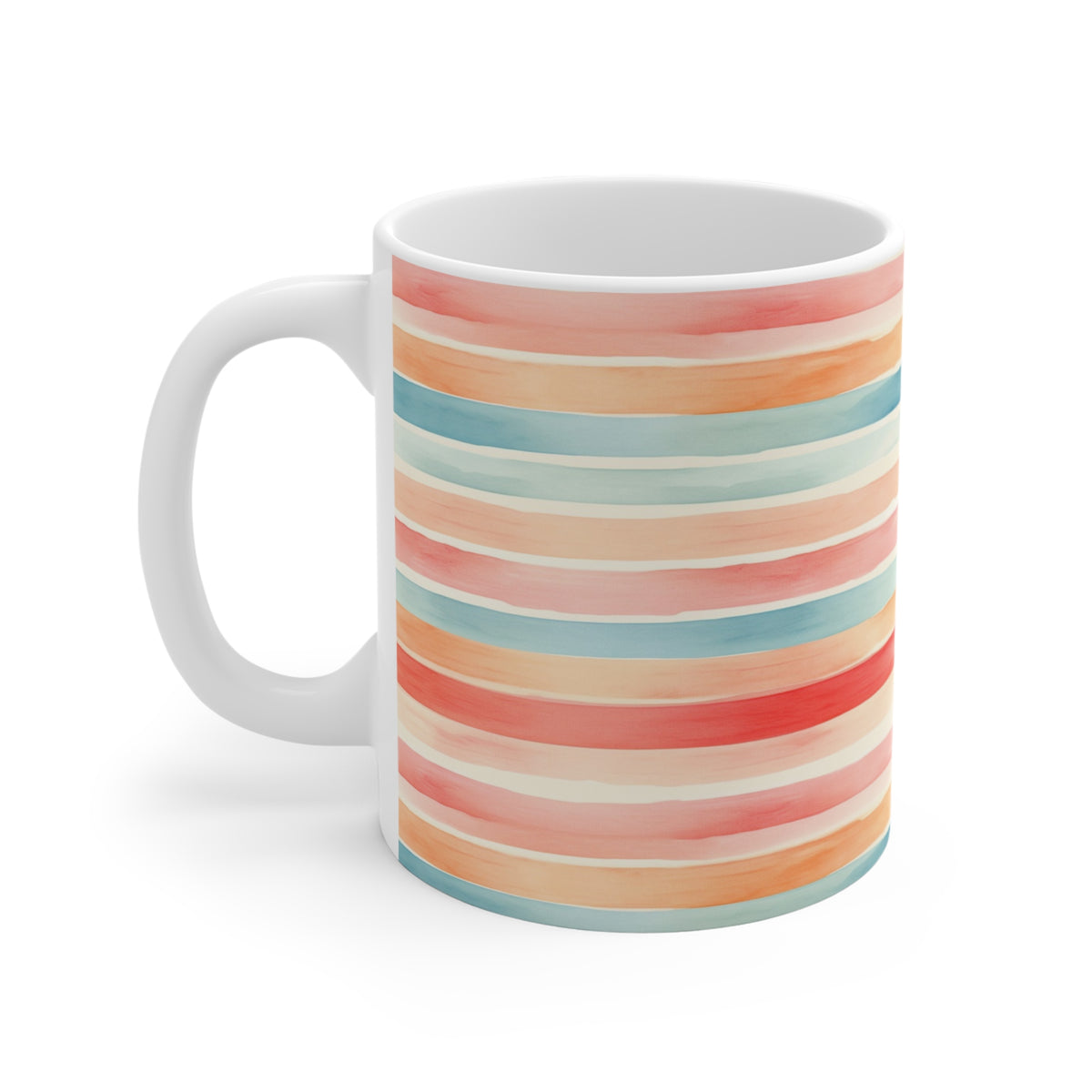 Various Watercolor Design All Over Coffee Mug – Unique Artistic Ceramic Coffee Cup 20