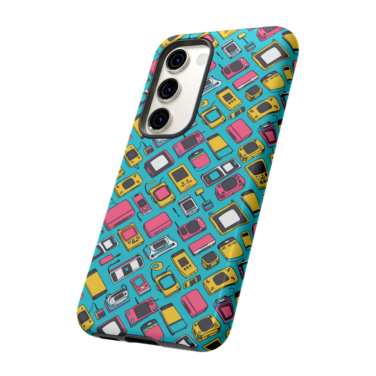 90s Themed Seamless Pattern Phone Case – Embrace Retro Style and Protection 237