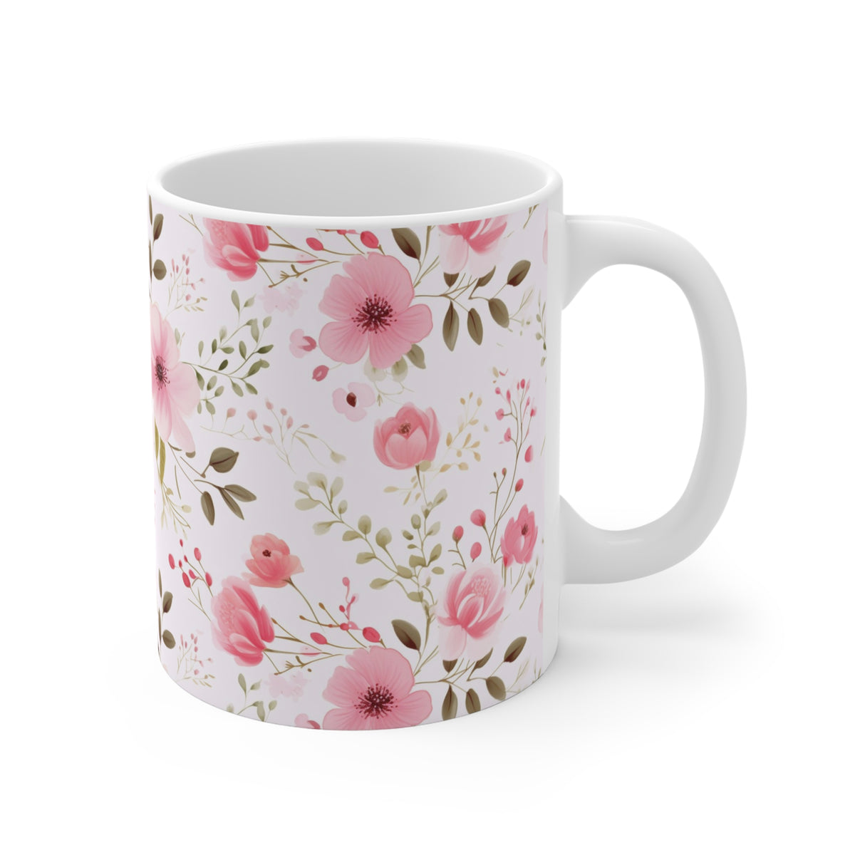 Various Watercolor Design All Over Coffee Mug – Unique Artistic Ceramic Coffee Cup 456