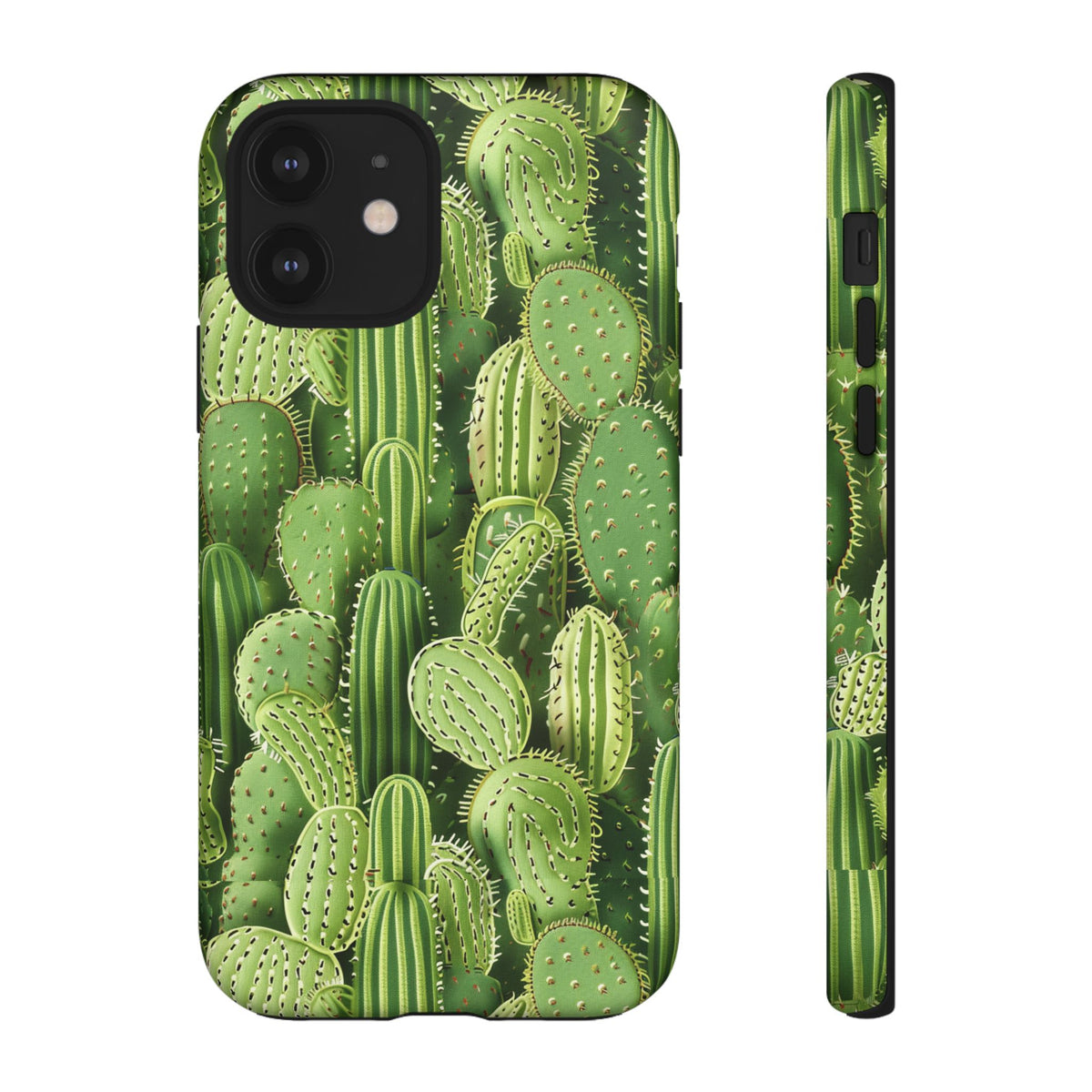 Cactus Embroidery Phone Case – Elegant and Unique Handcrafted Cactus Design