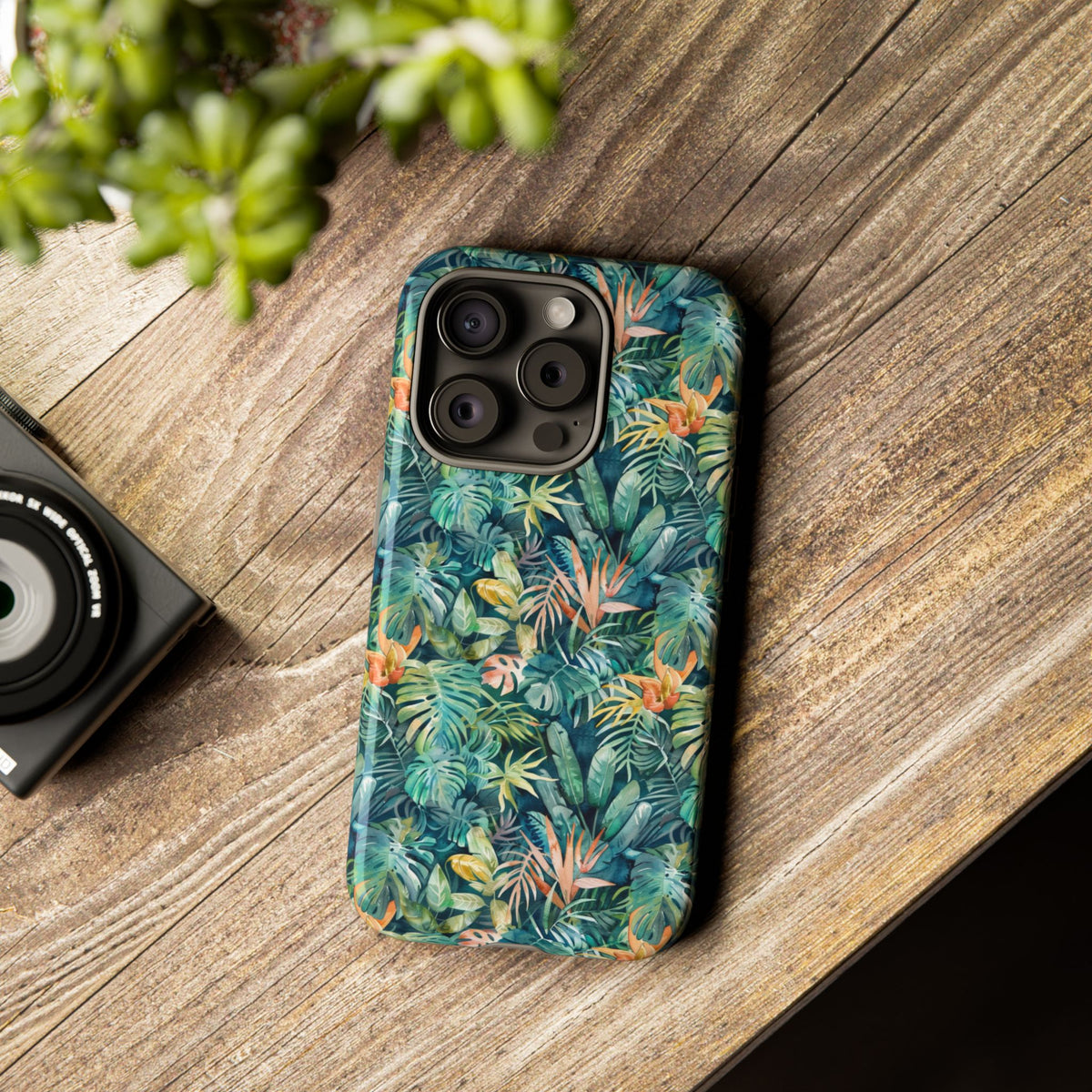 Jungle Pattern Phone Case – Exotic & Lush Design for Your Phone 333