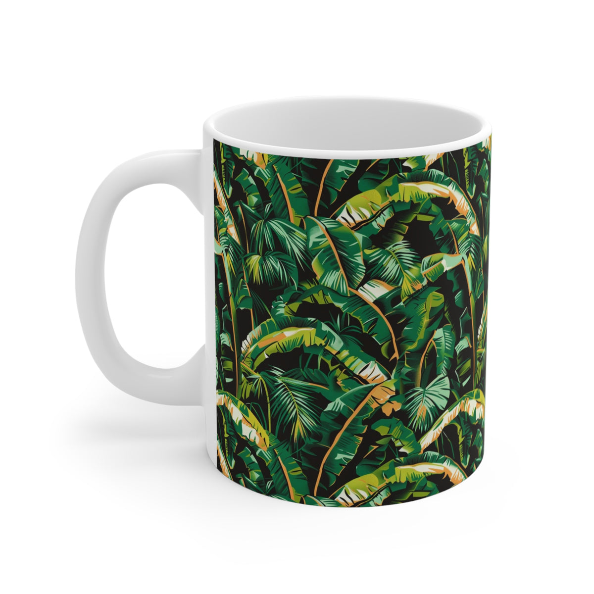 Endless Forest Pattern Coffee Mug - Nature-Inspired Ceramic Drinkware 200