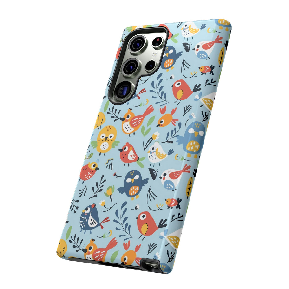 Birds Seamless Pattern Phone Case – Elegant and Timeless Avian Design 7