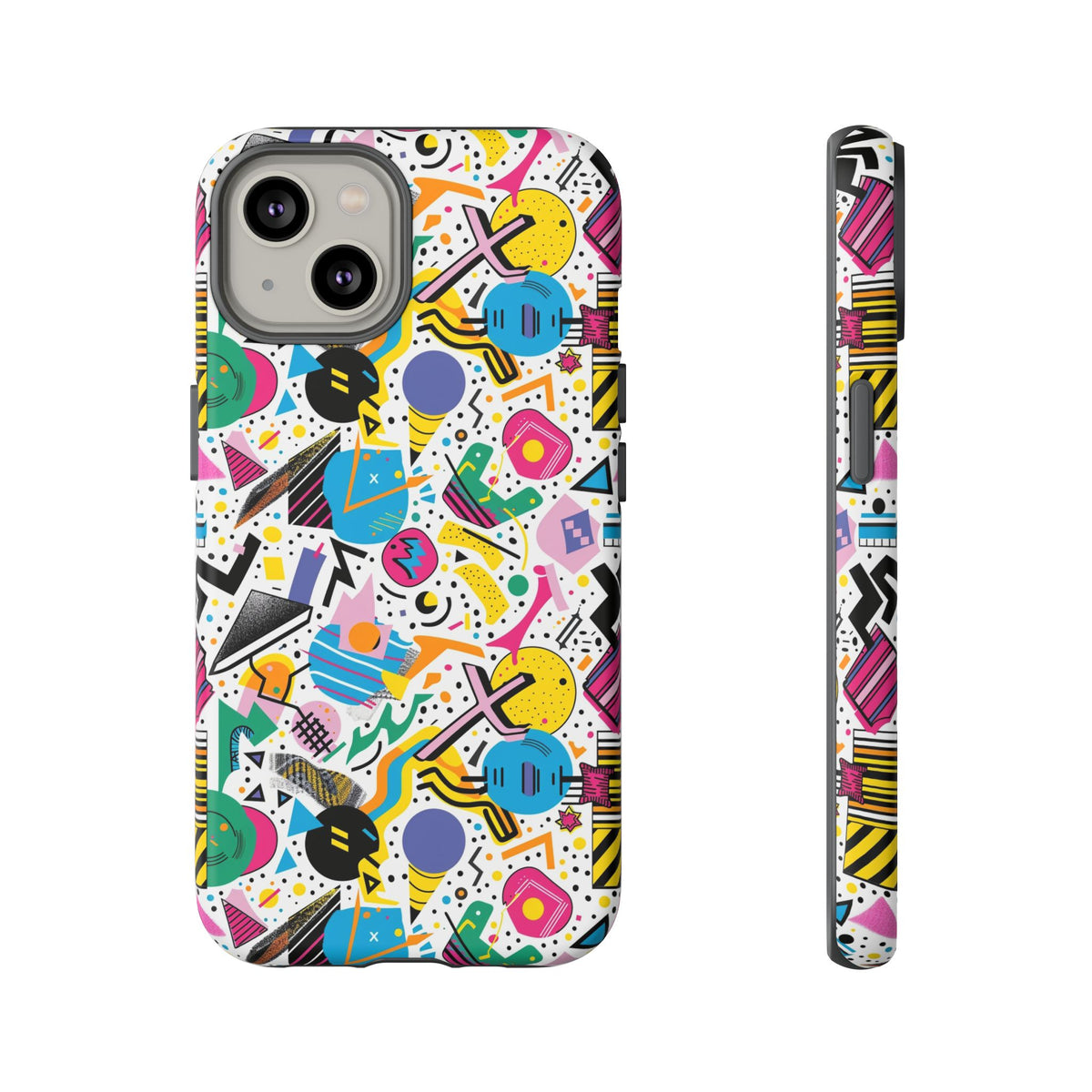 90s Themed Seamless Pattern Phone Case – Embrace Retro Style and Protection 225