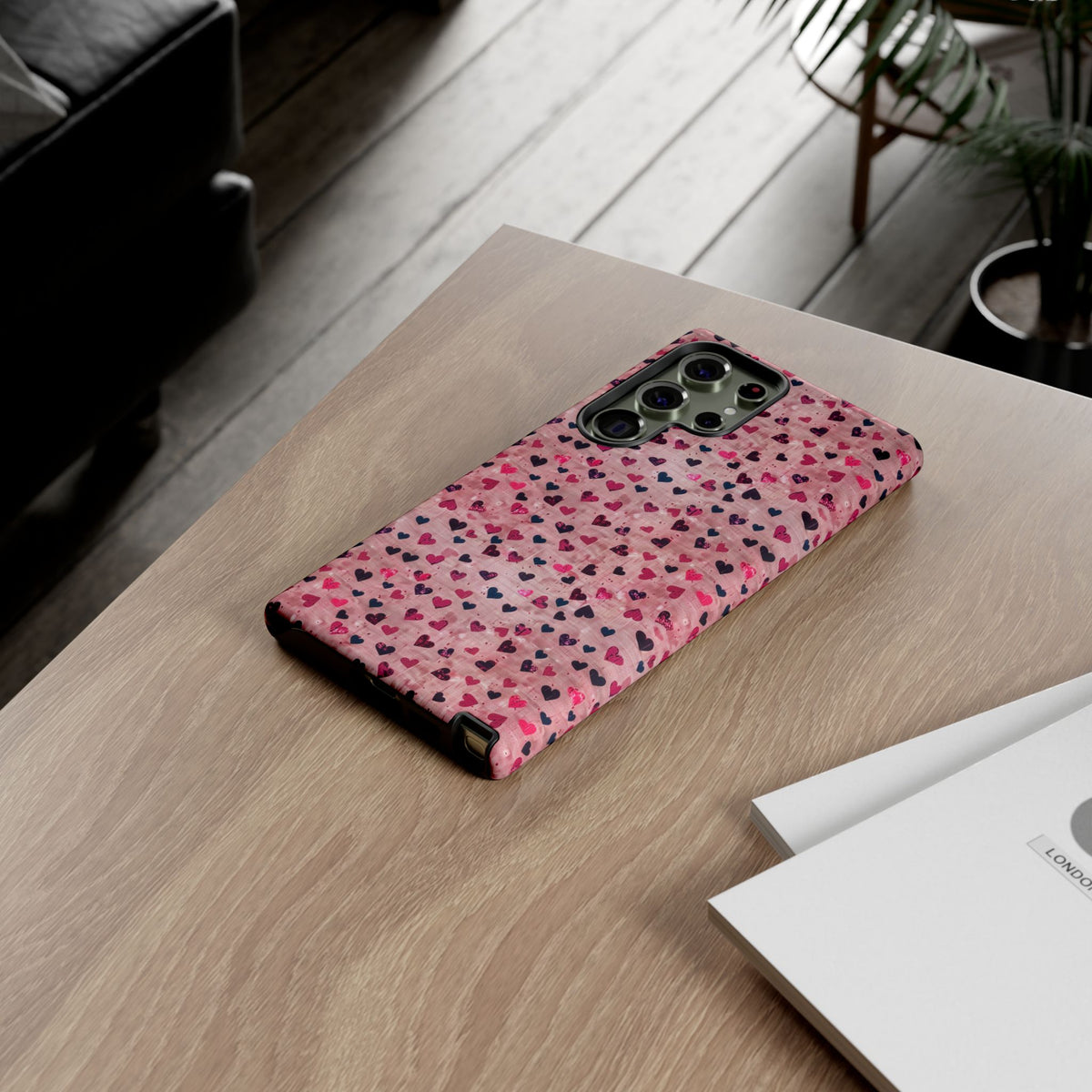 Heart Pattern Phone Case – Stylish & Loving Design for Your Device 229