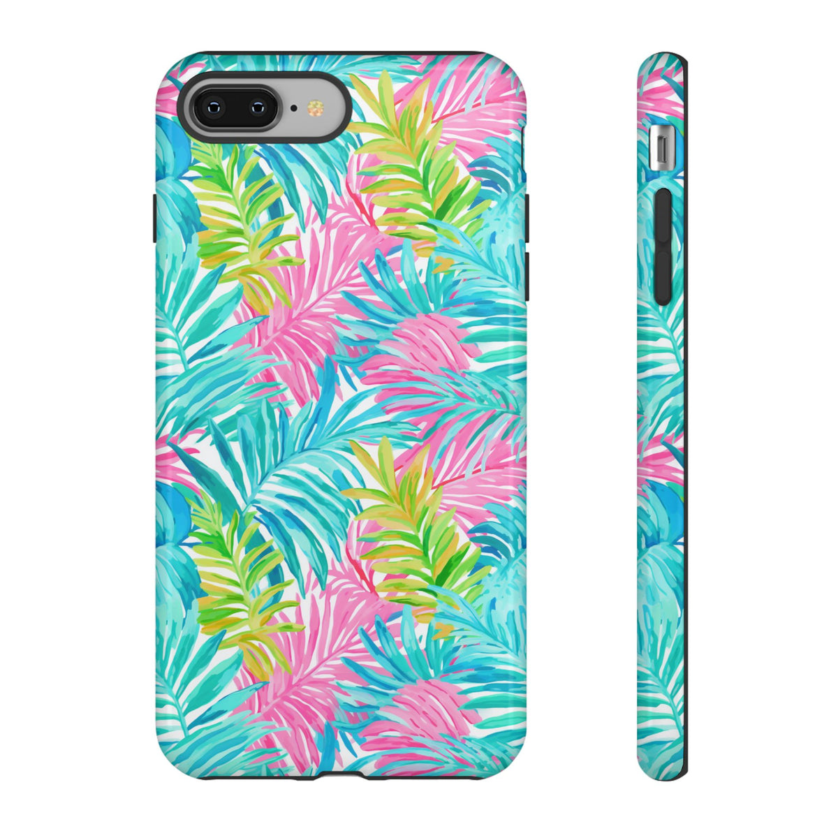 Vibrant Summer Leaves Phone Case – Colorful & Durable Summer Design