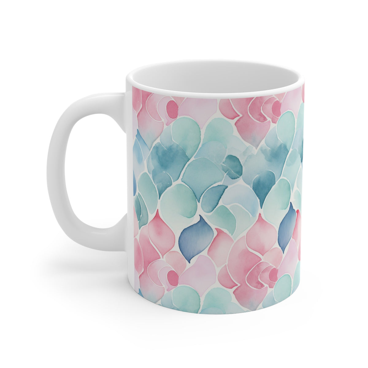 Various Watercolor Design All Over Coffee Mug – Unique Artistic Ceramic Coffee Cup 197