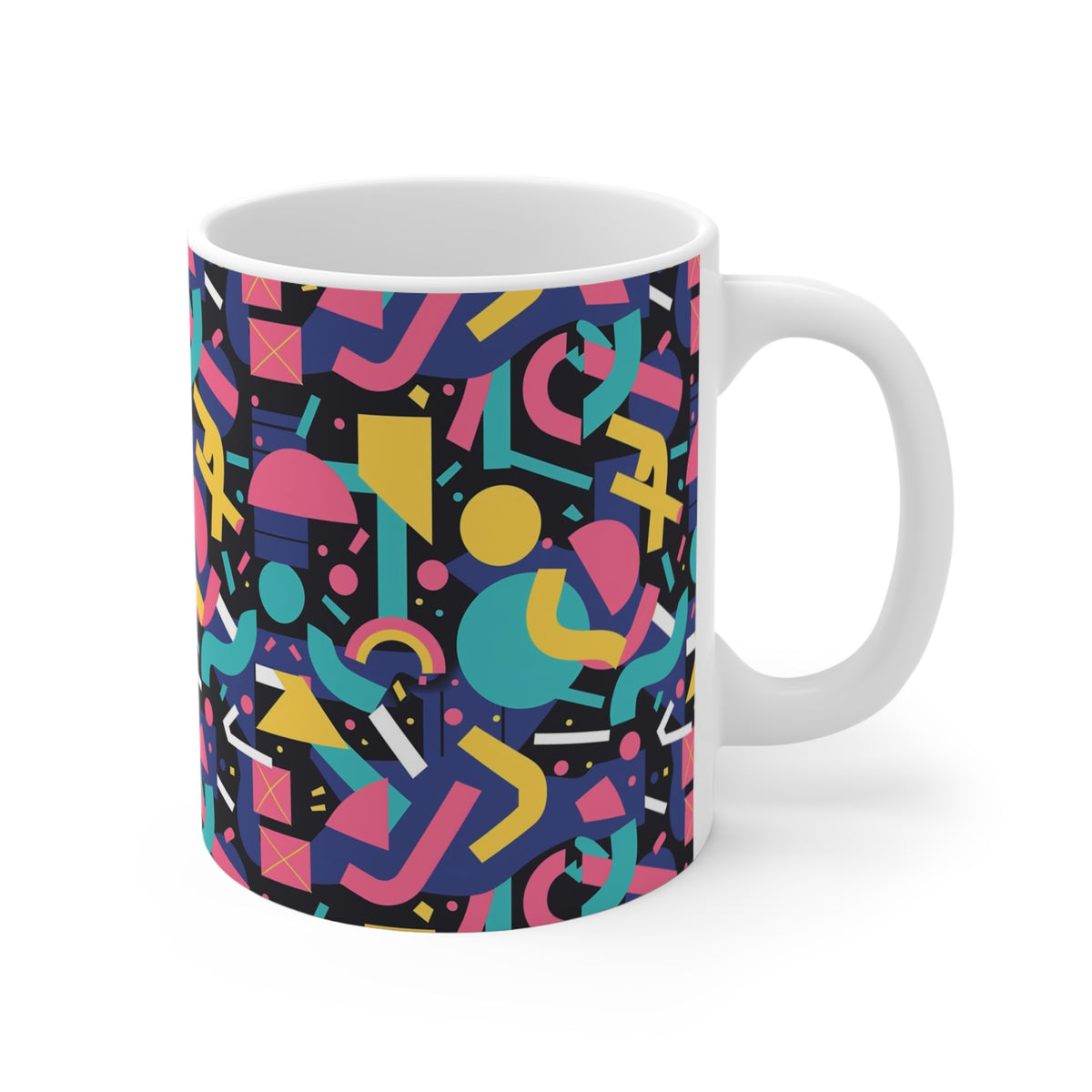 90s Retro Coffee Mug - Full Wrap Design 550