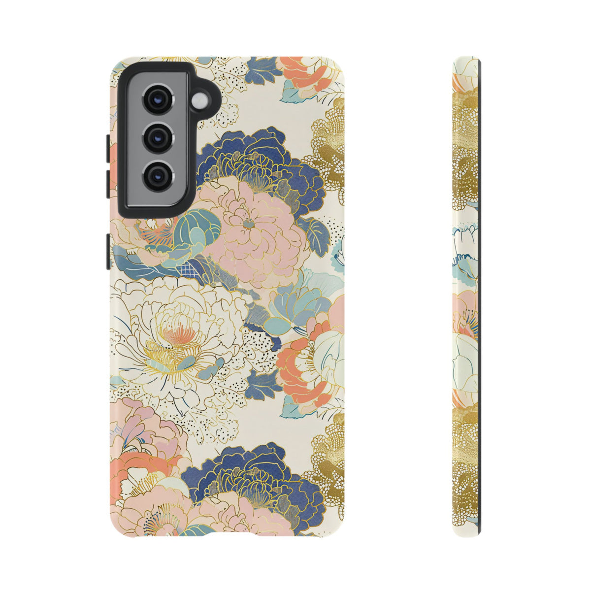 Japanese Blossom Asian Floral Design Phone Case – Elegant Floral Phone Cover 4