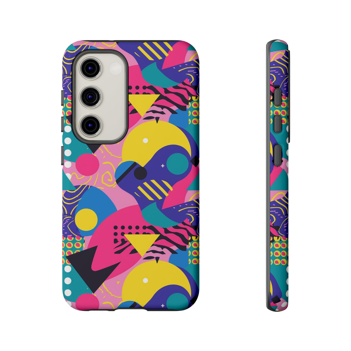 90s Themed Seamless Pattern Phone Case – Embrace Retro Style and Protection 283