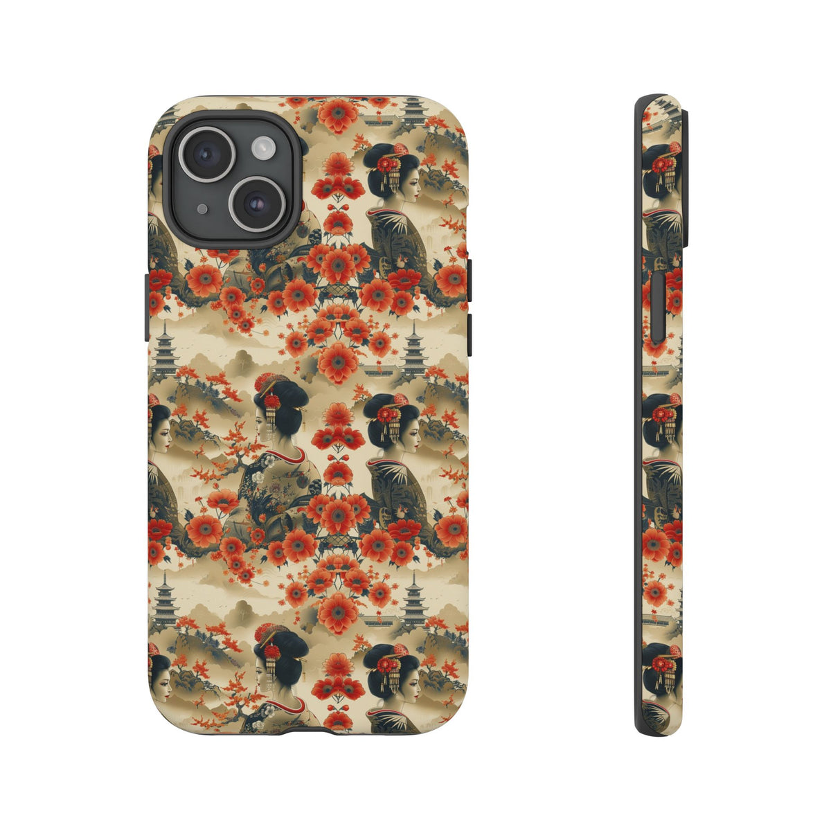 Japanese Pattern Phone Case – Elegant & Timeless Design for Your Phone 066