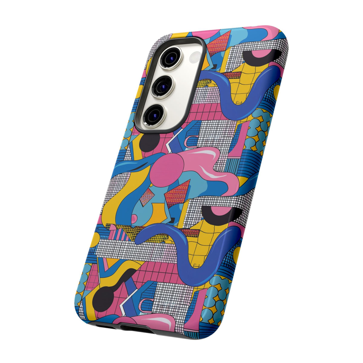 90s Themed Seamless Pattern Phone Case – Embrace Retro Style and Protection 224