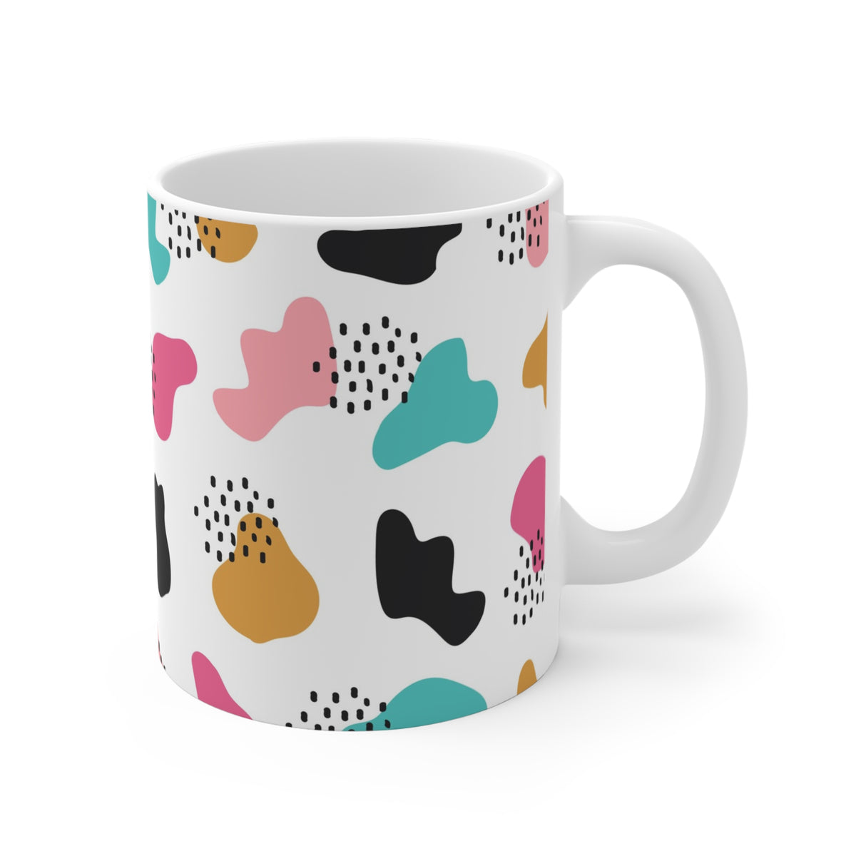 Cute Abstract Doodle Coffee Mug – Fun and Whimsical Drinkware 4