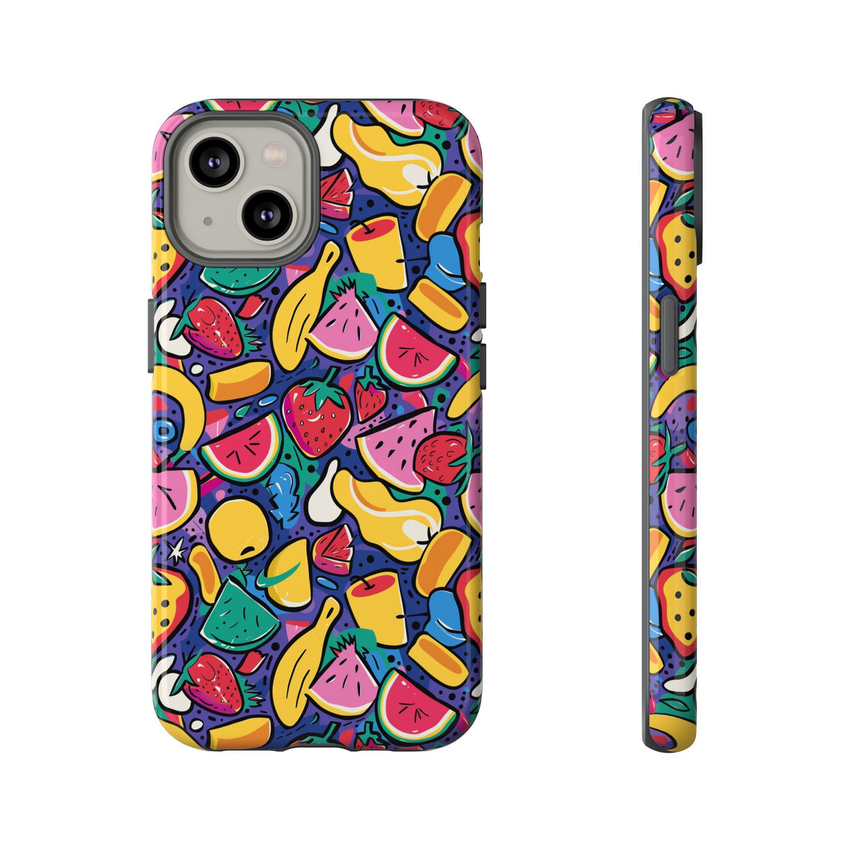 90s Themed Seamless Pattern Phone Case – Embrace Retro Style and Protection 316