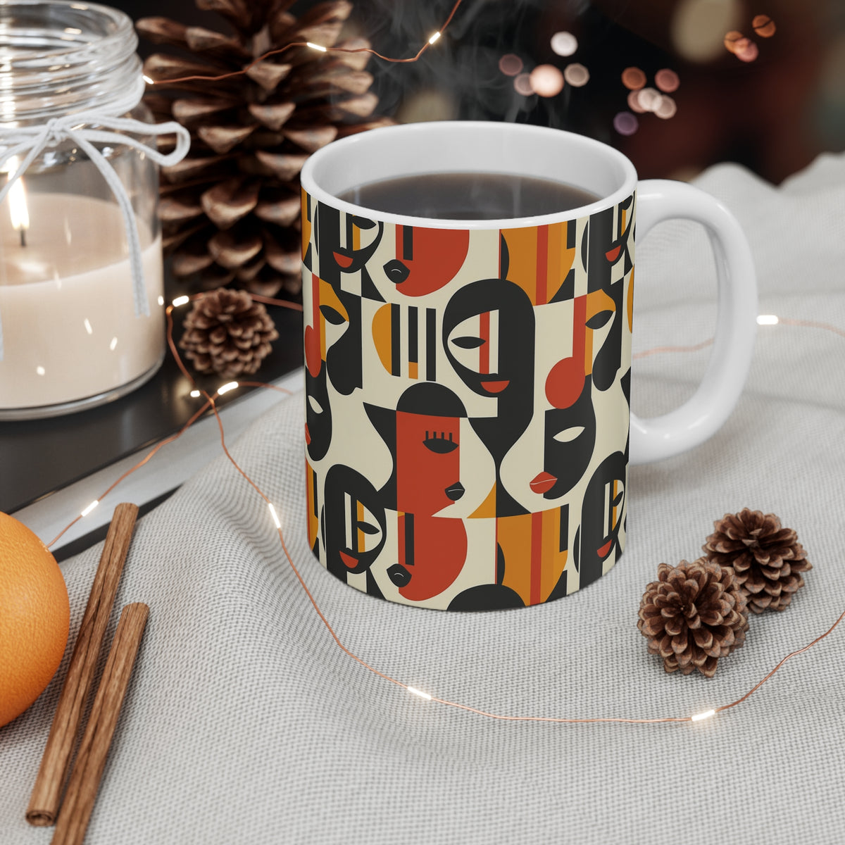 All-Over African Pattern Coffee Mug 696