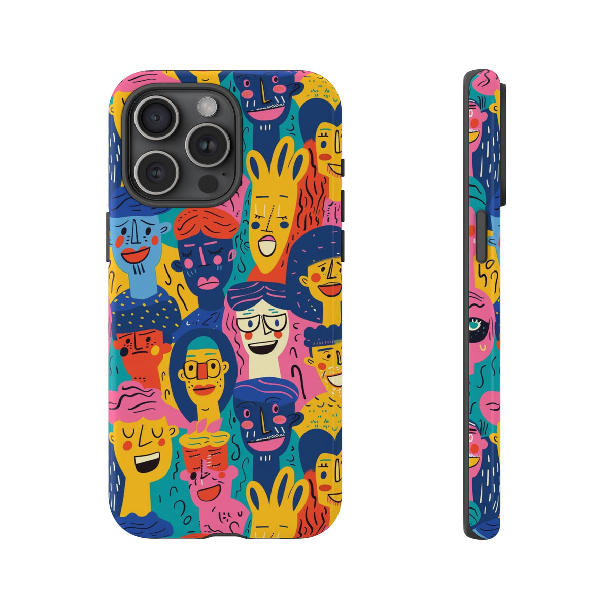 Happy Faces Phone Case – Joyful and Cheerful Design for a Bright Look 6