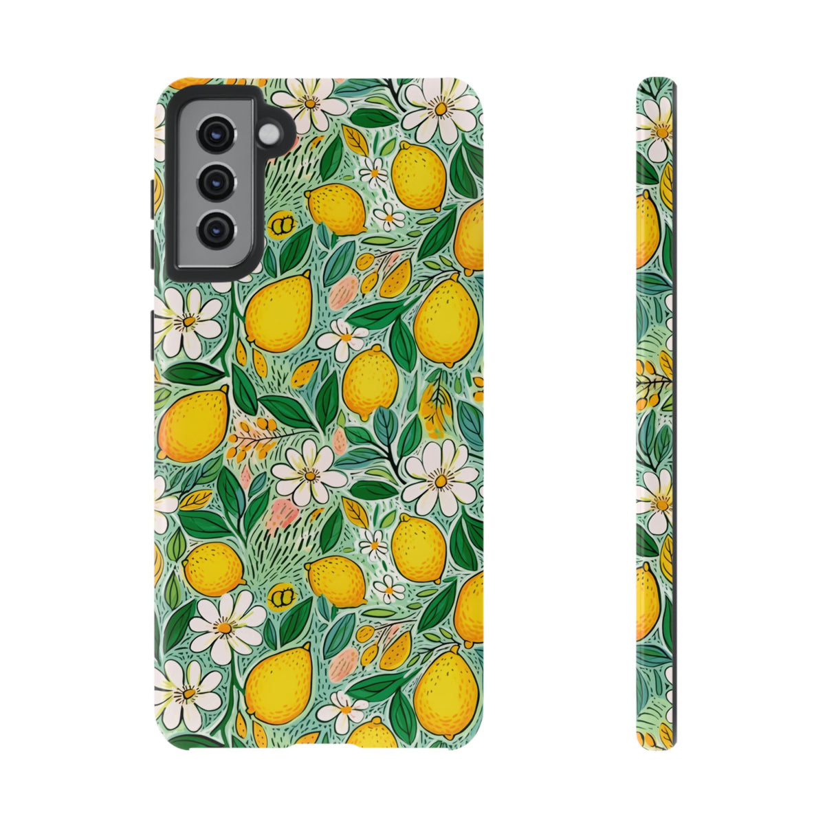 Cute Summer Lemons Phone Case – Refreshing Citrus Design for Your Phone 3