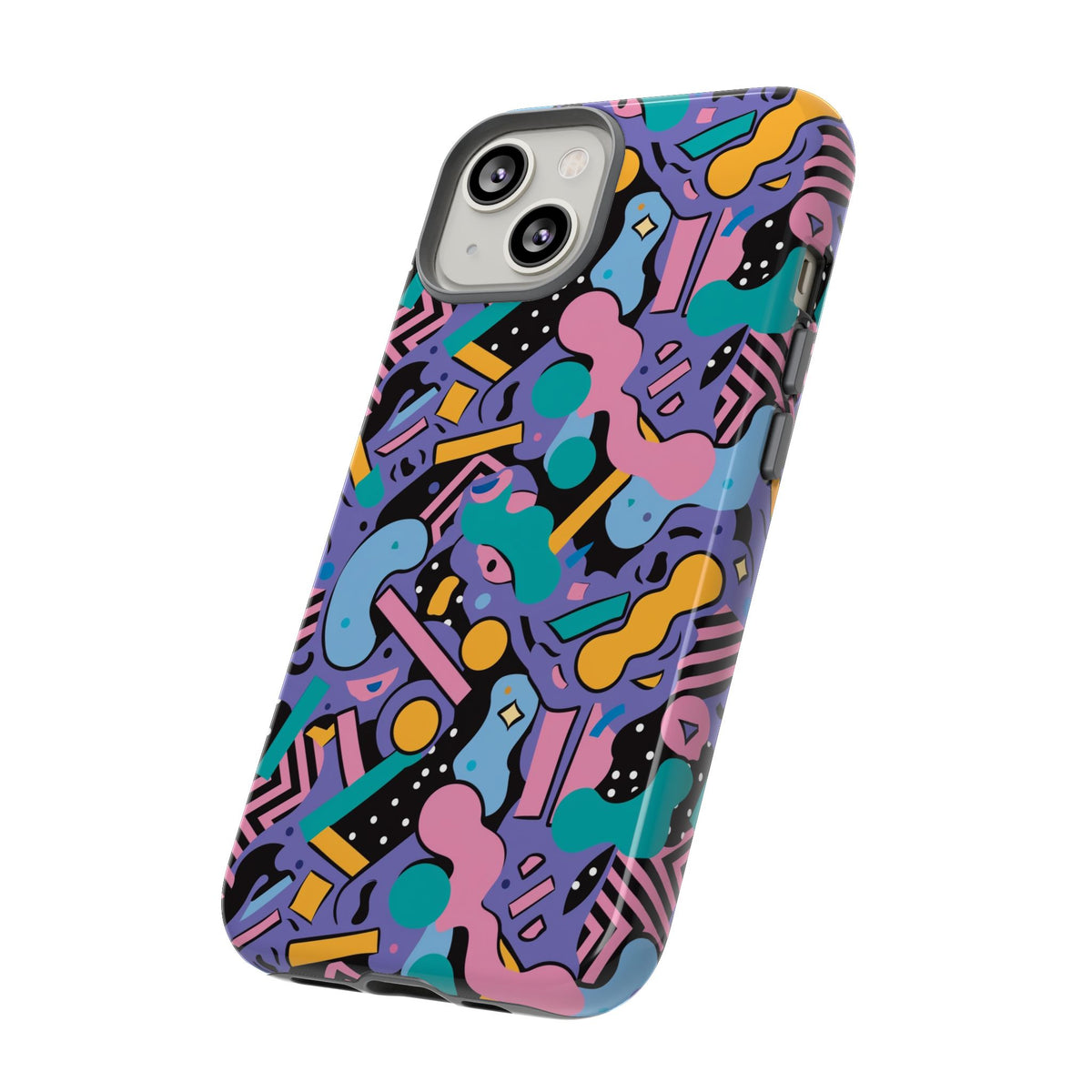 90s Themed Seamless Pattern Phone Case – Embrace Retro Style and Protection 234