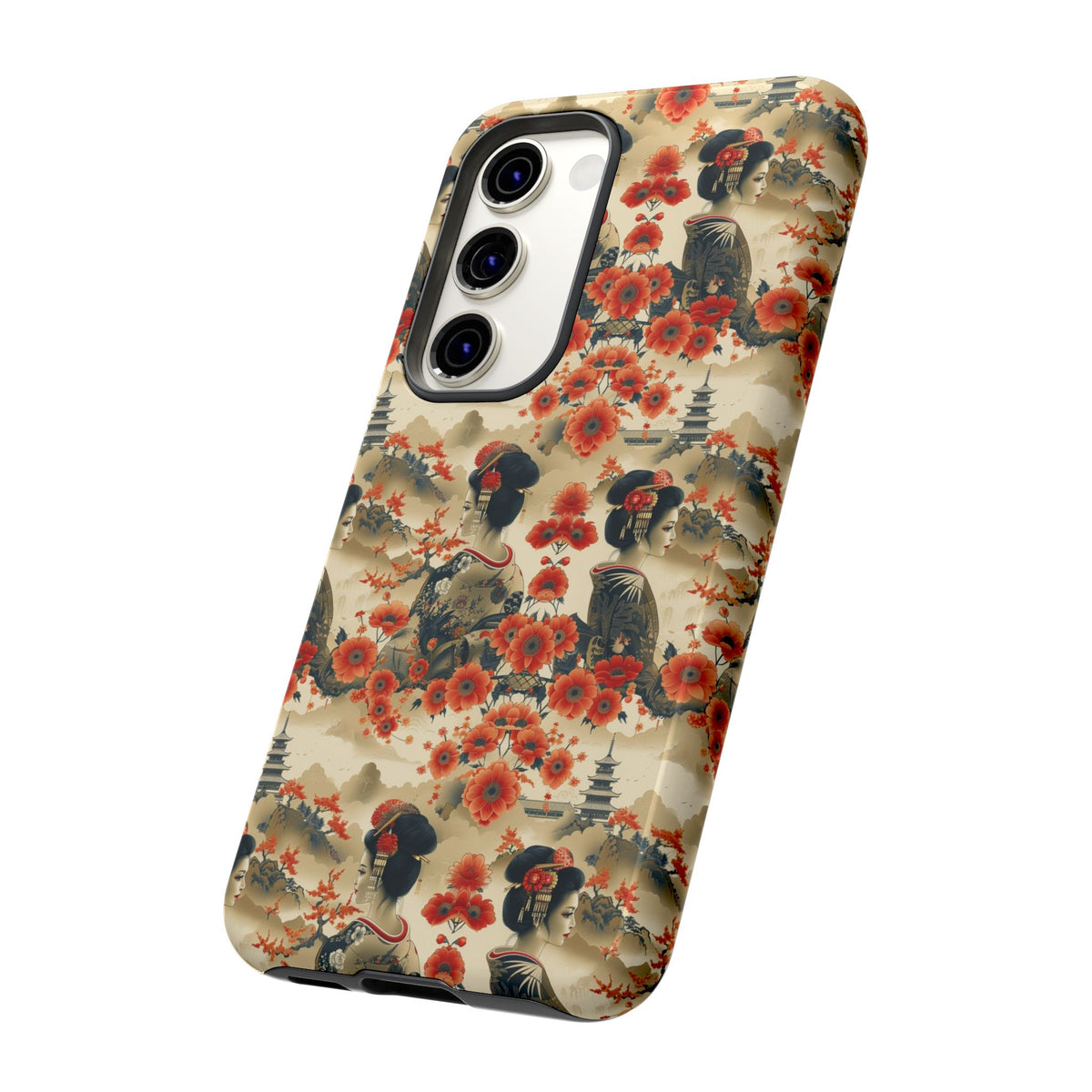 Japanese Pattern Phone Case – Elegant & Timeless Design for Your Phone 066