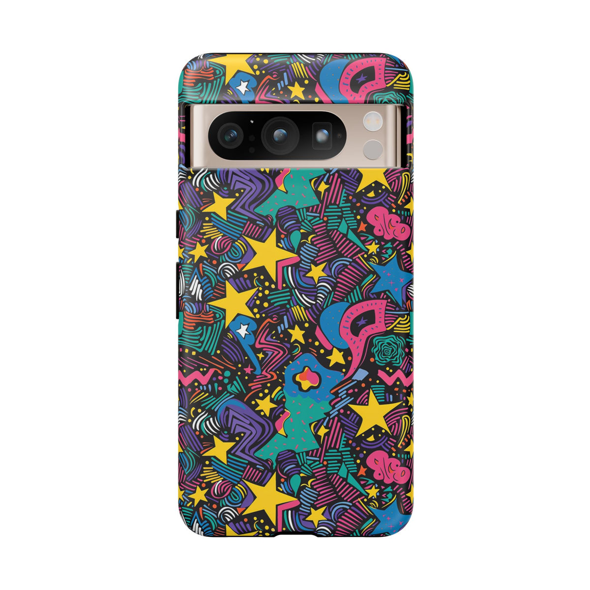 90s Themed Seamless Pattern Phone Case – Embrace Retro Style and Protection 227