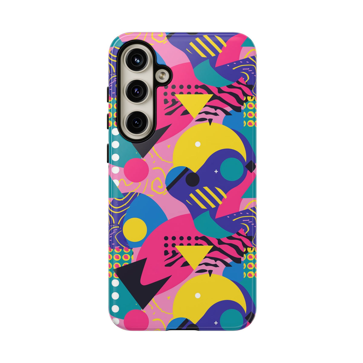 90s Themed Seamless Pattern Phone Case – Embrace Retro Style and Protection 283