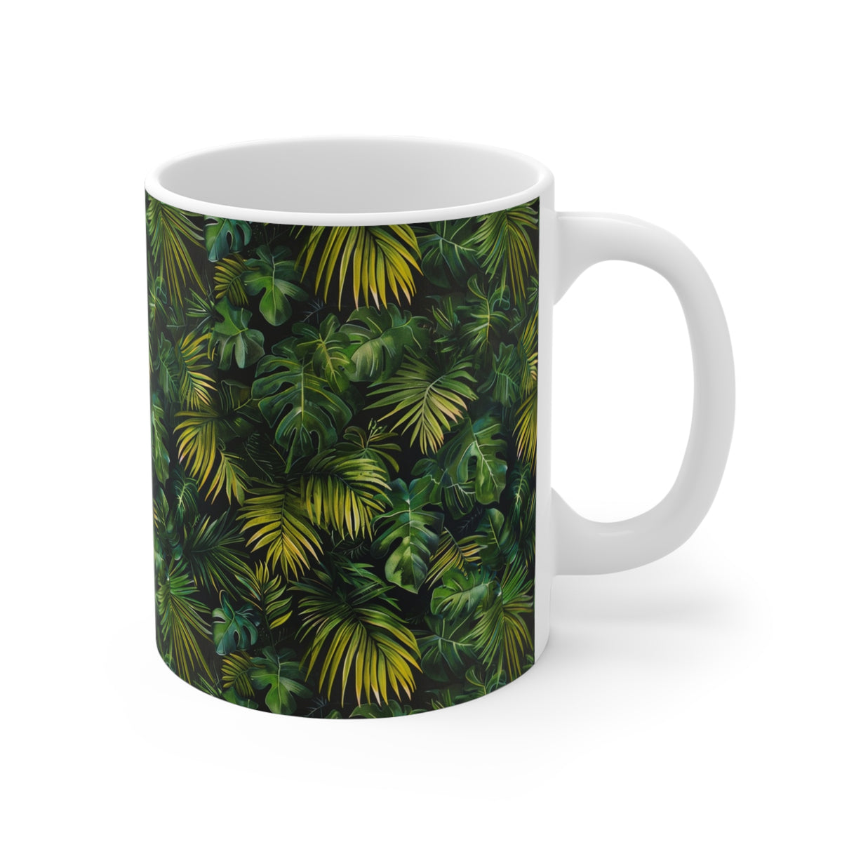 Endless Forest Pattern Coffee Mug - Nature-Inspired Ceramic Drinkware 221
