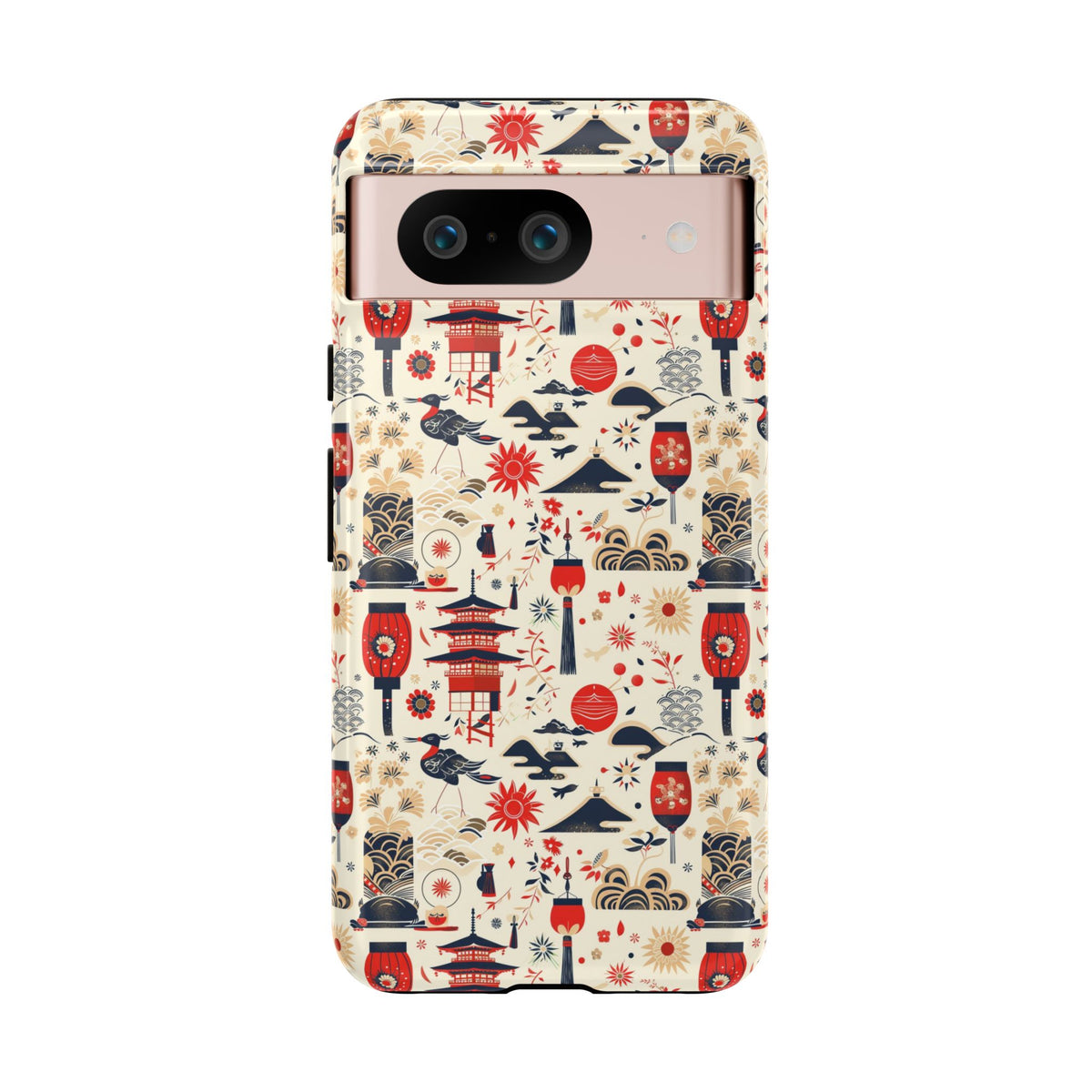 Japanese Pattern Phone Case – Elegant & Timeless Design for Your Phone 024