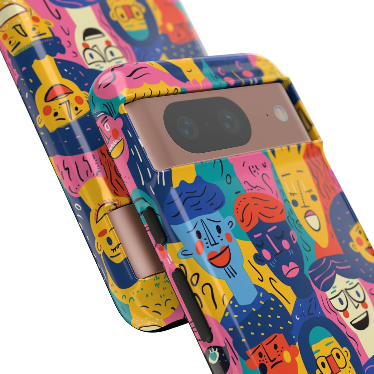 Happy Faces Phone Case – Joyful and Cheerful Design for a Bright Look 6