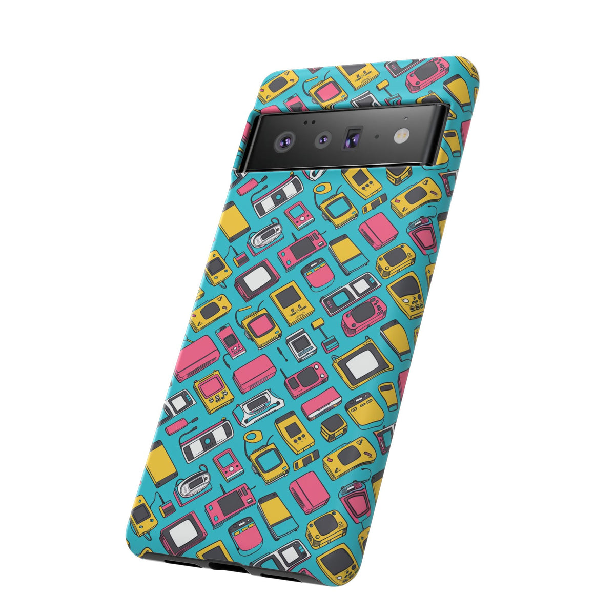 90s Themed Seamless Pattern Phone Case – Embrace Retro Style and Protection 237