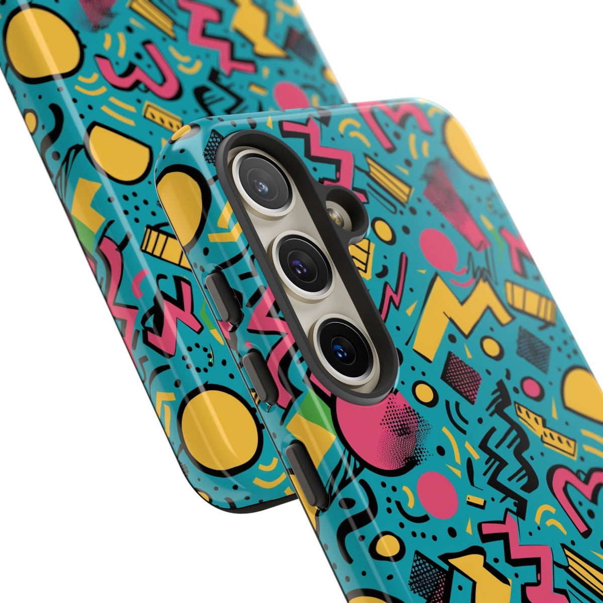 90s Themed Seamless Pattern Phone Case – Embrace Retro Style and Protection 253