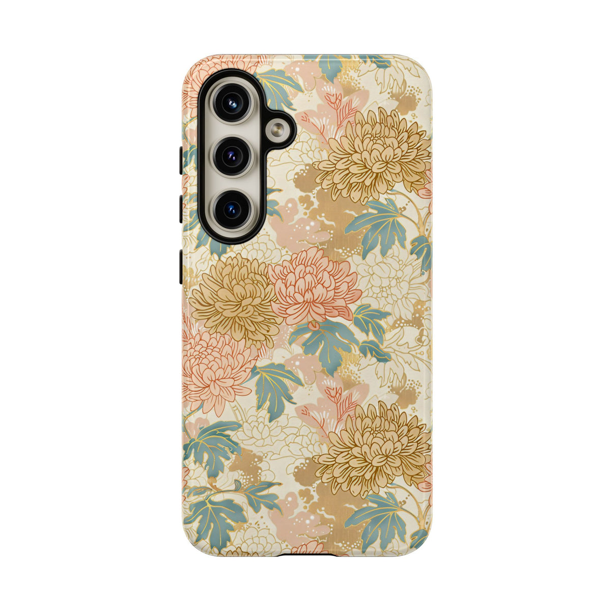 Japanese Blossom Asian Floral Design Phone Case – Elegant Floral Phone Cover