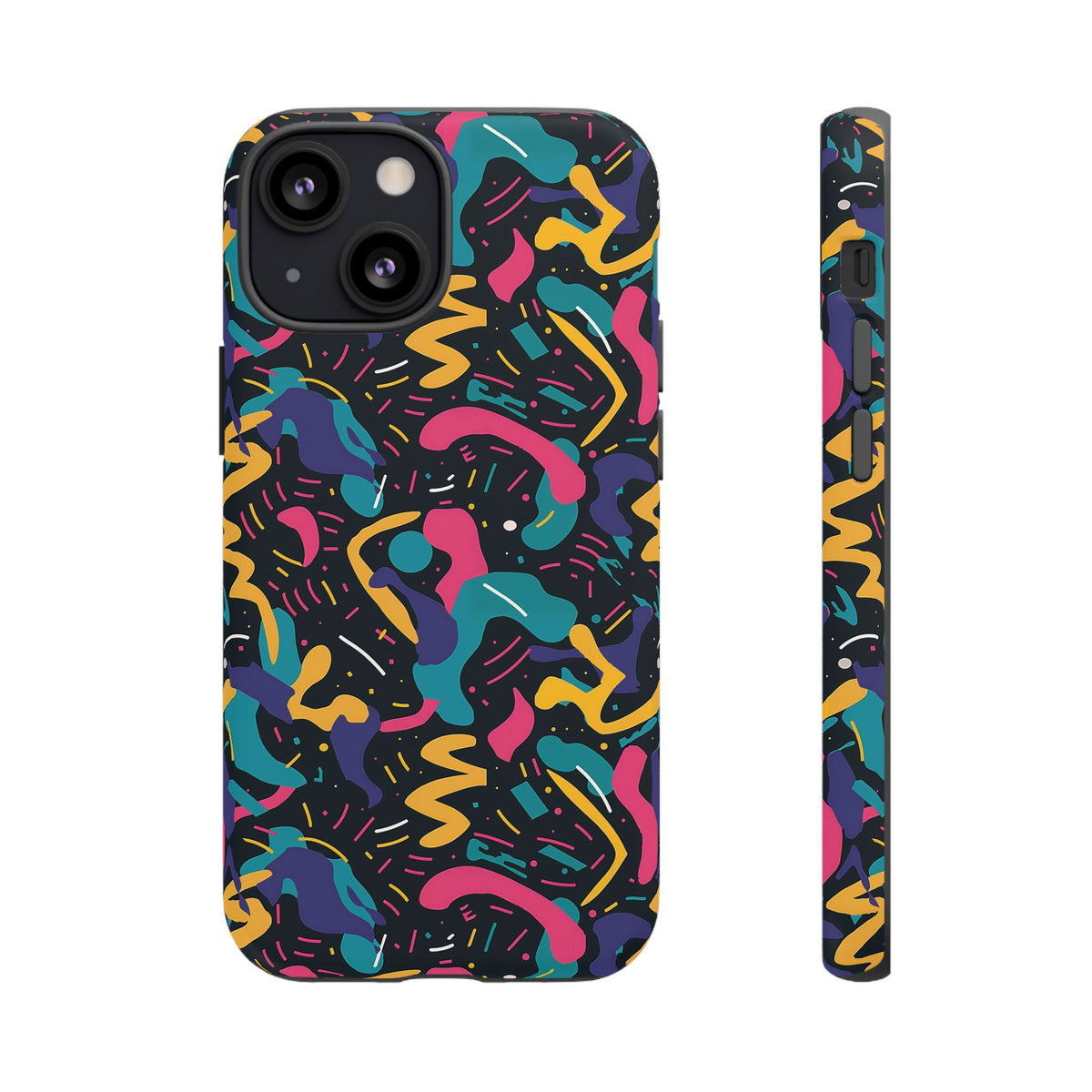 90s Themed Seamless Pattern Phone Case – Embrace Retro Style and Protection 235