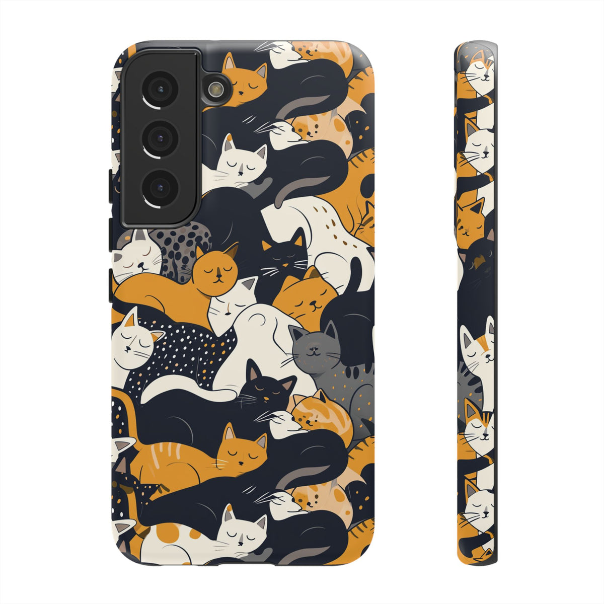 Seamless Cat Pattern Design Phone Case – Playful and Stylish Cat-Themed Phone Cover 2