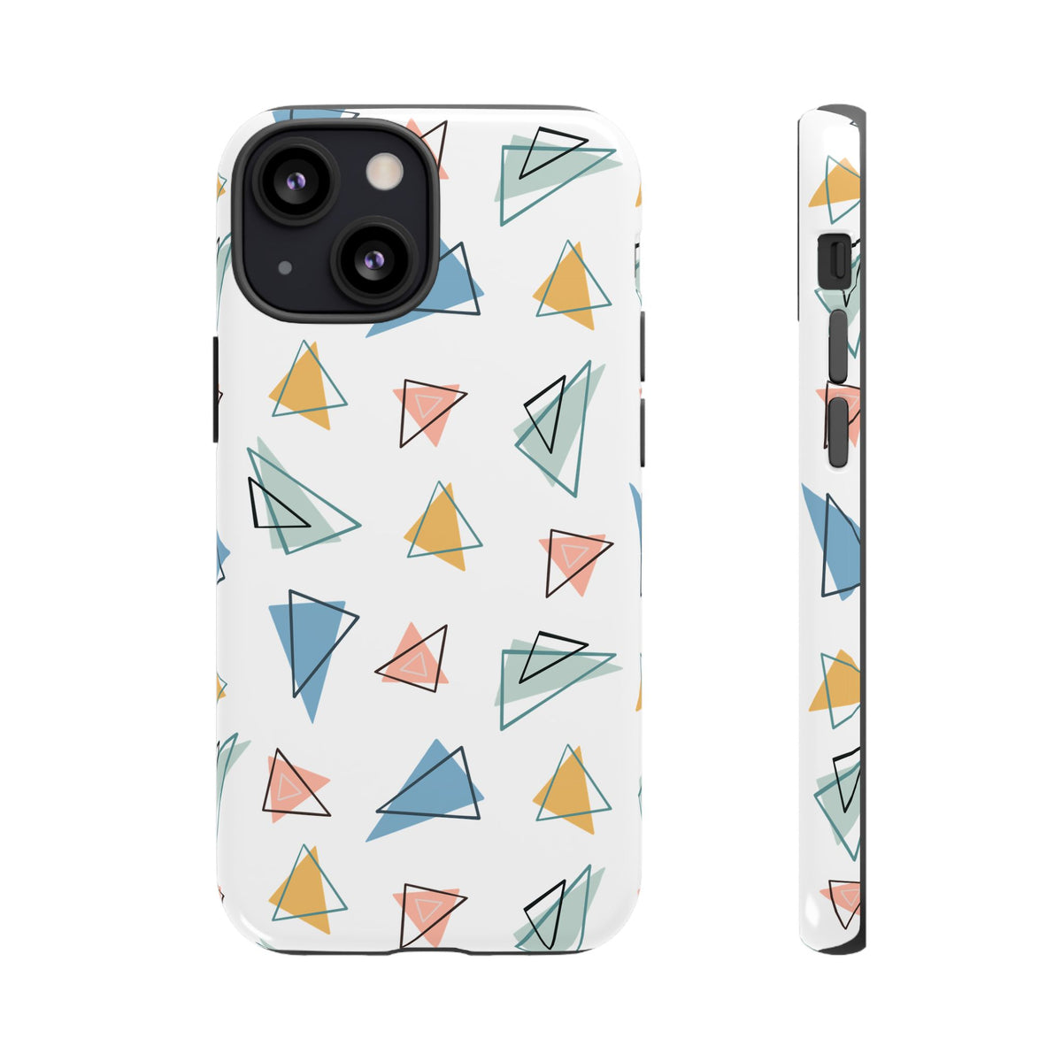 Triangle Pattern Phone Case – Modern & Durable Geometric Design