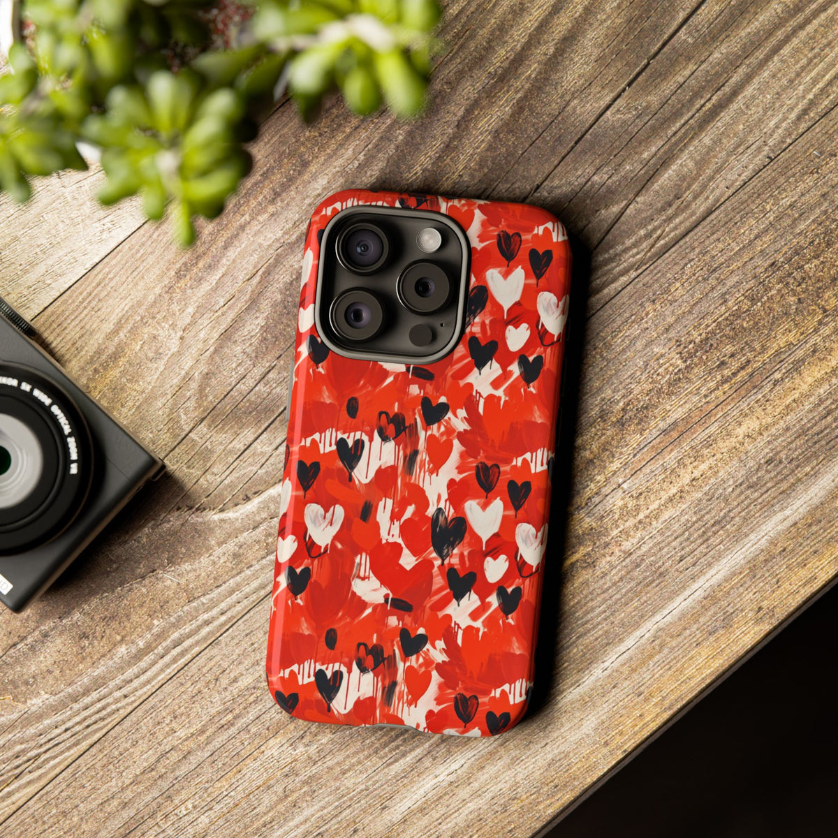 Heart Pattern Phone Case – Stylish & Loving Design for Your Device 355