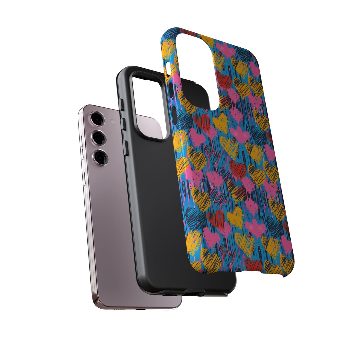 Heart Pattern Phone Case – Stylish & Loving Design for Your Device 262